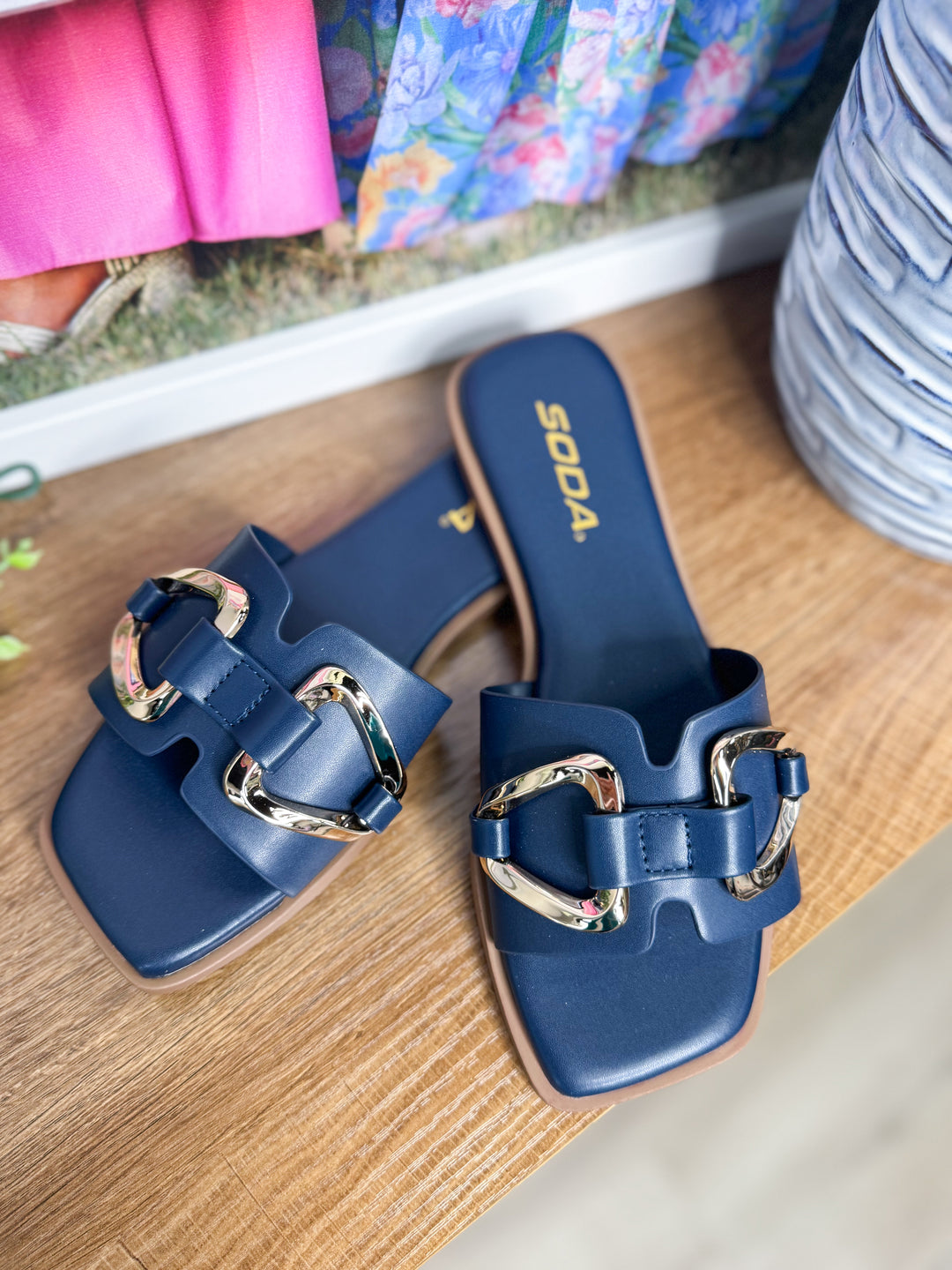 Lovelle Sandals "Navy"