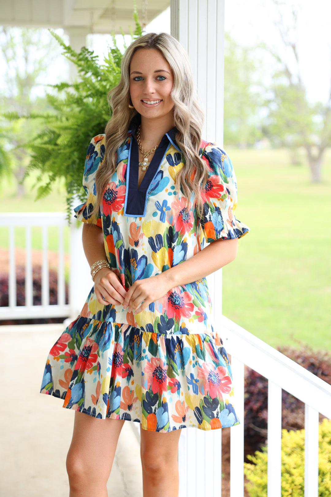 Painted Garden Dress "Multi"