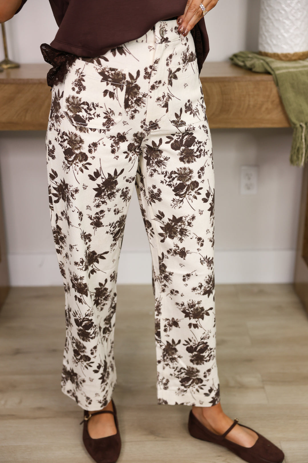 Vintage Bloom Pants "Ecru"