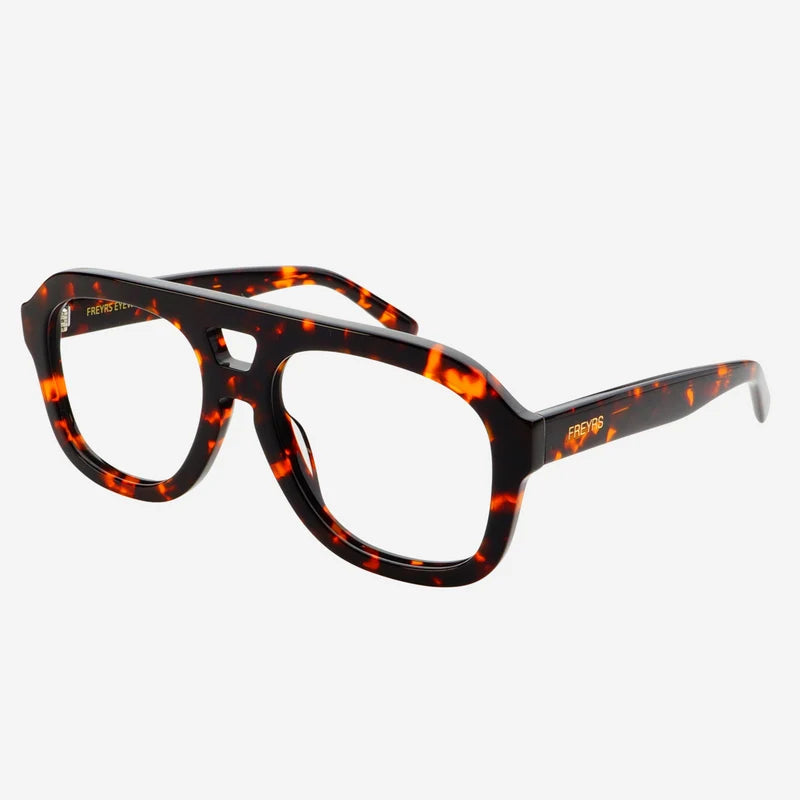 FREYRS - Voyager Acetate Oversized Aviator Sunglasses - Milky Tortoise