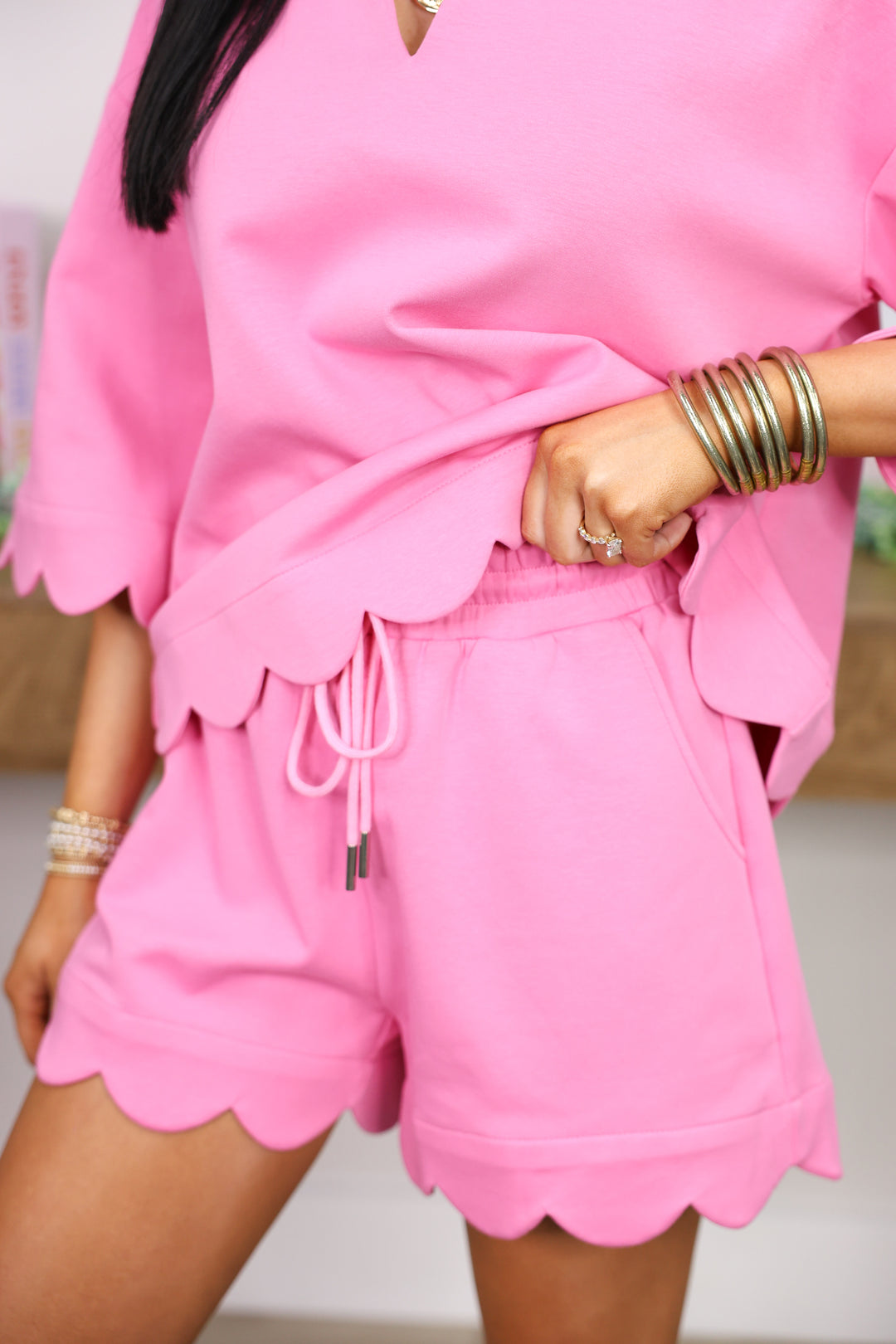 Sara Scallop Set "Pink"