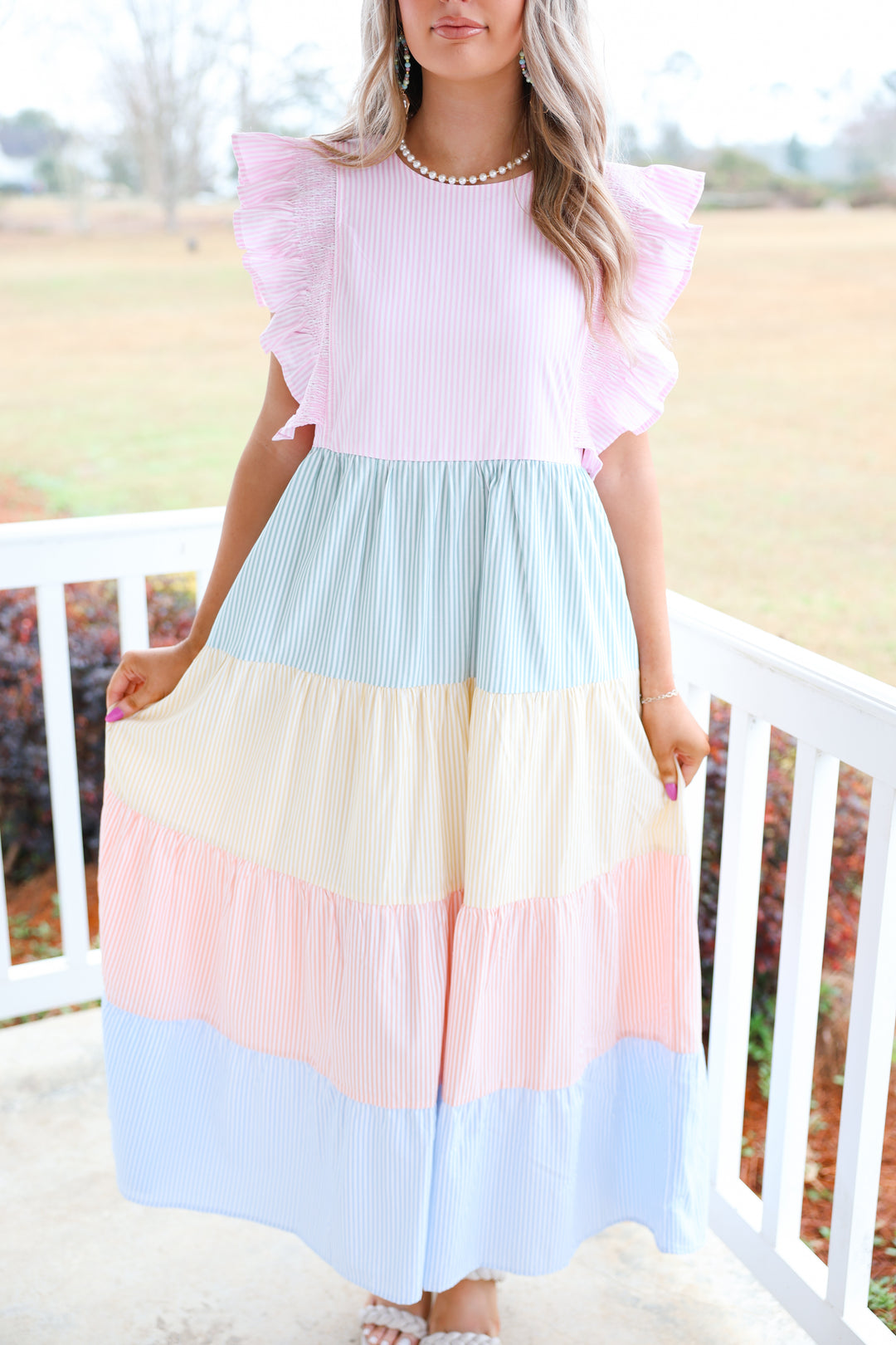 Pretty Pastels Midi Dress