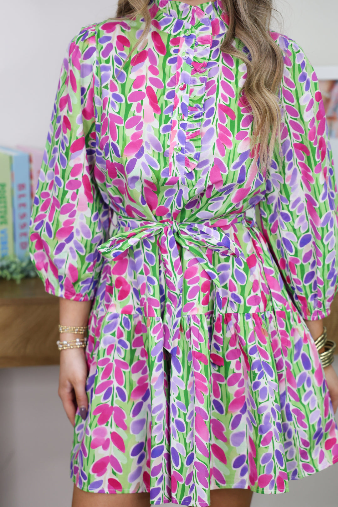 Pretty in Petals Dress "Green"