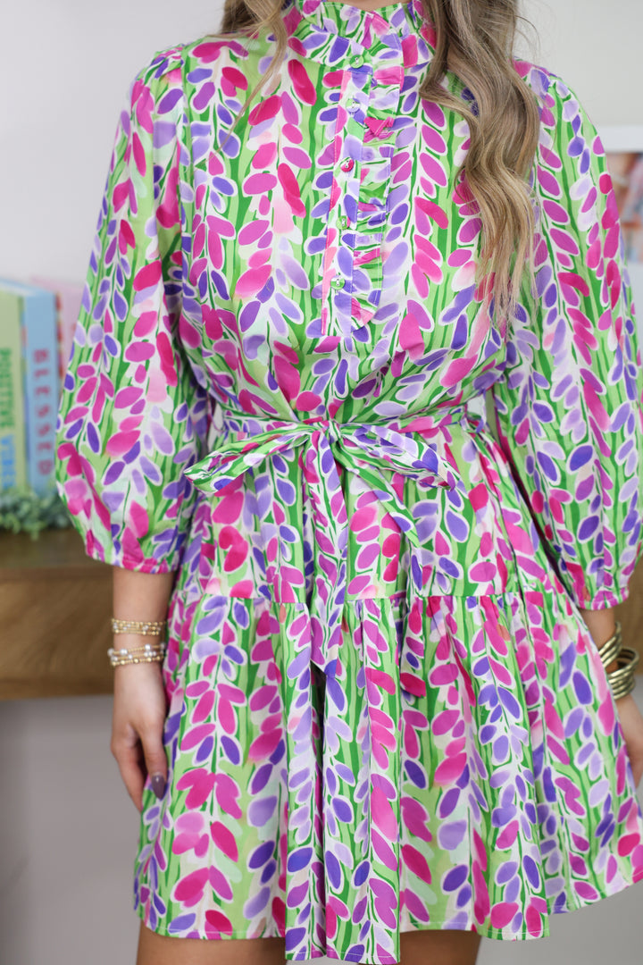 Pretty in Petals Dress "Green"