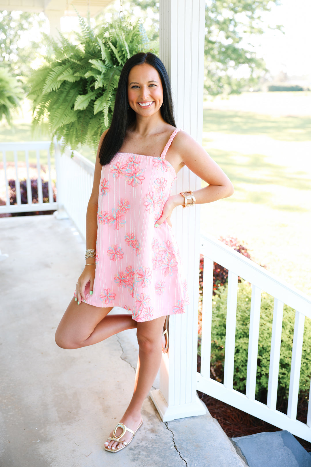 Sweet as a Flower Mini Dress "Baby Pink"