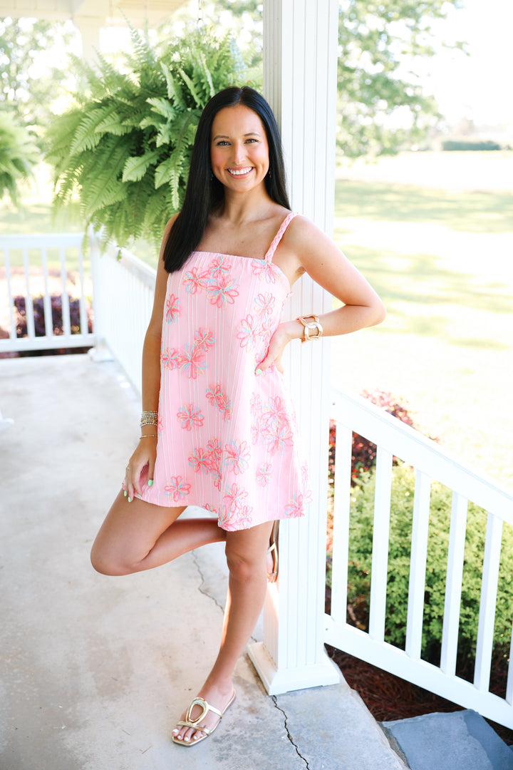 Sweet as a Flower Mini Dress "Baby Pink"