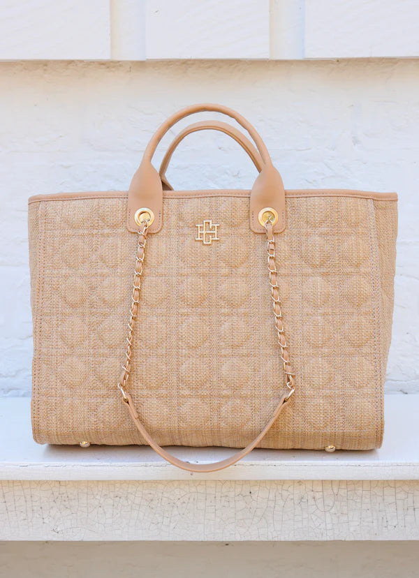 Caroline Hill - Melissa Tote Bag "Natural Quilted LQ"