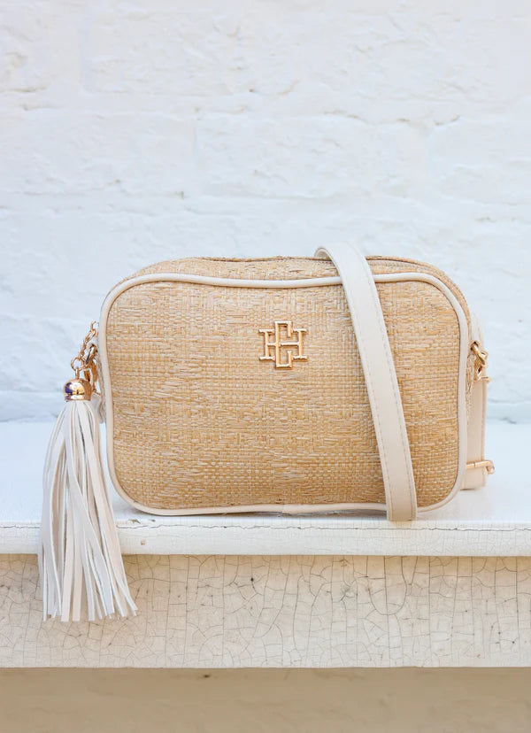 Caroline Hill - Margoe Crossbody "Natural Lattice Cream"