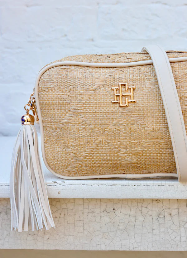 Caroline Hill - Margoe Crossbody "Natural Lattice Cream"