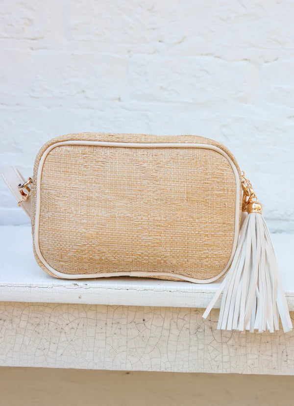 Caroline Hill - Margoe Crossbody "Natural Lattice Cream"