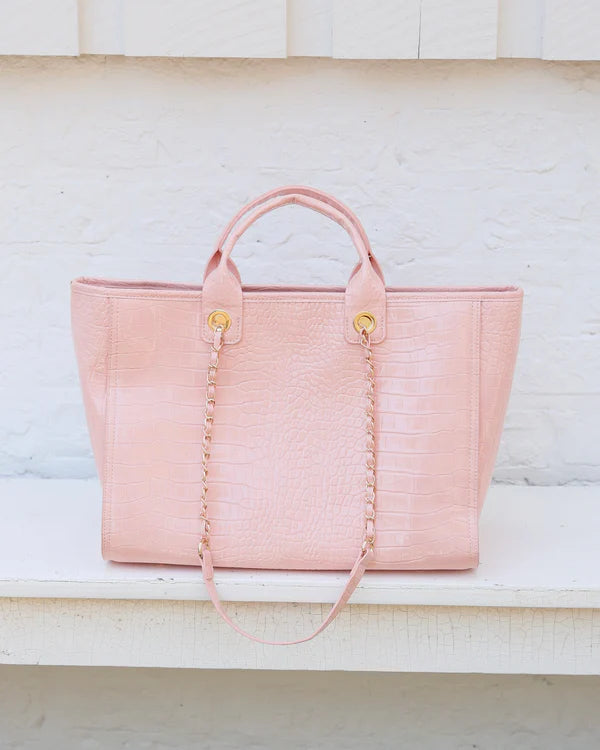 Caroline Hill - Missy Tote - Blush Patent EC