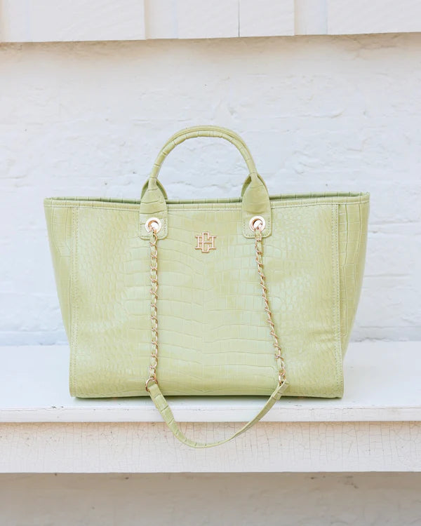 Caroline Hill - Missy Tote - Lime Patent EC
