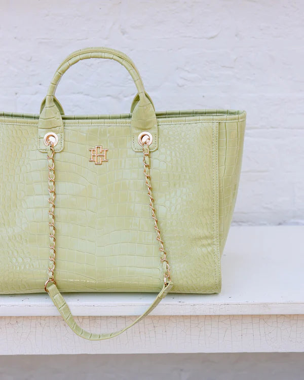 Caroline Hill - Missy Tote - Lime Patent EC
