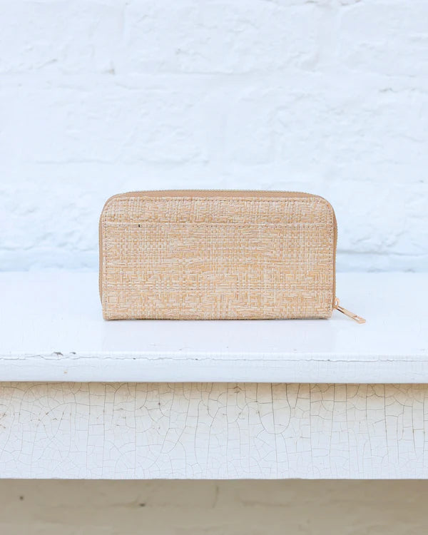 Caroline Hill - Penelope Wallet - Natural Lattice
