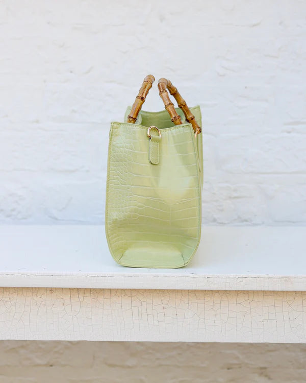 Caroline Hill - Kennedy Tote - Lime EC
