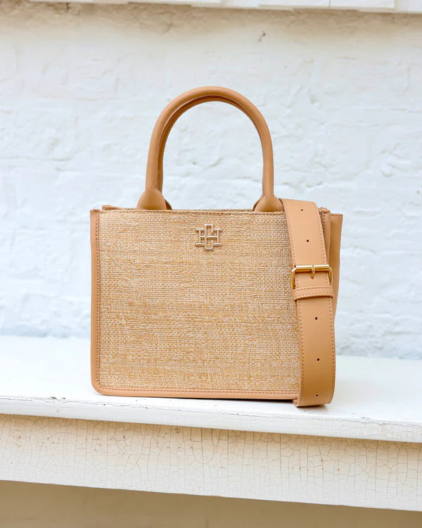 Caroline Hill - Ricky Mini Tote "Natural Lattice"