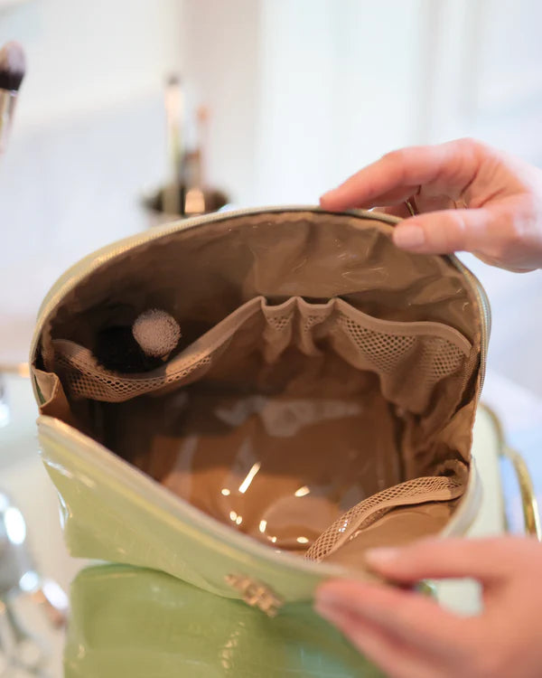 Caroline Hill - Capri Large Pouch "Lime EC"