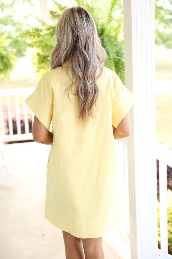 Easy Living Mini Dress "Yellow"