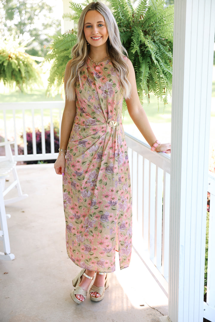 Wishful Breeze Dress "Camel"