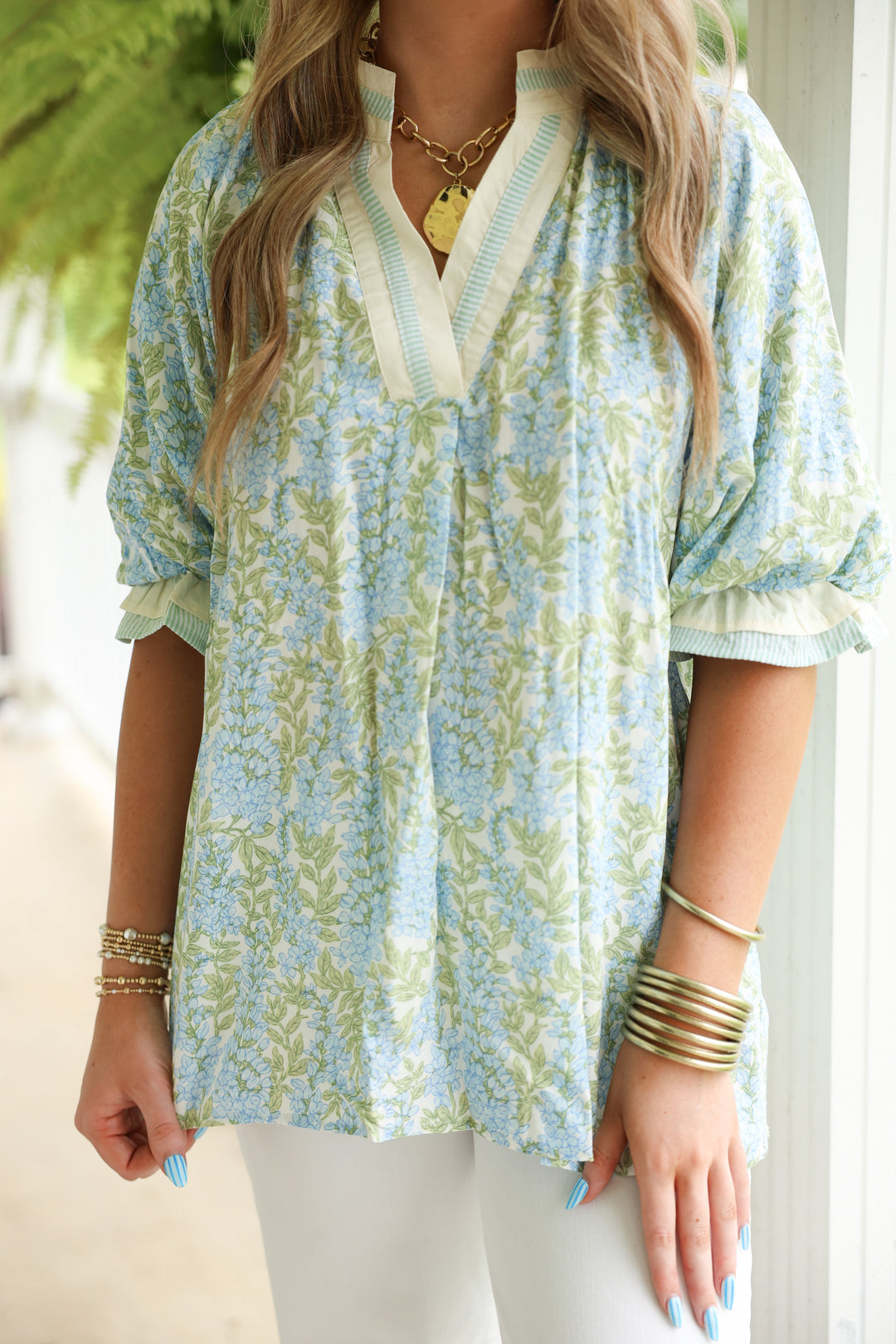 Sunny Sky Printed Top
