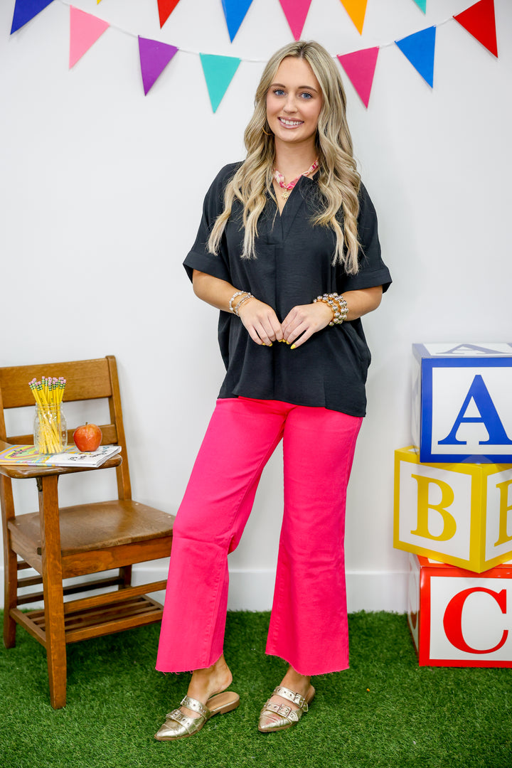 Lila Top "Black