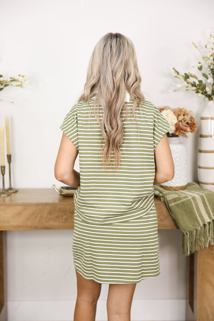 Quarter Zip Set "Olive"