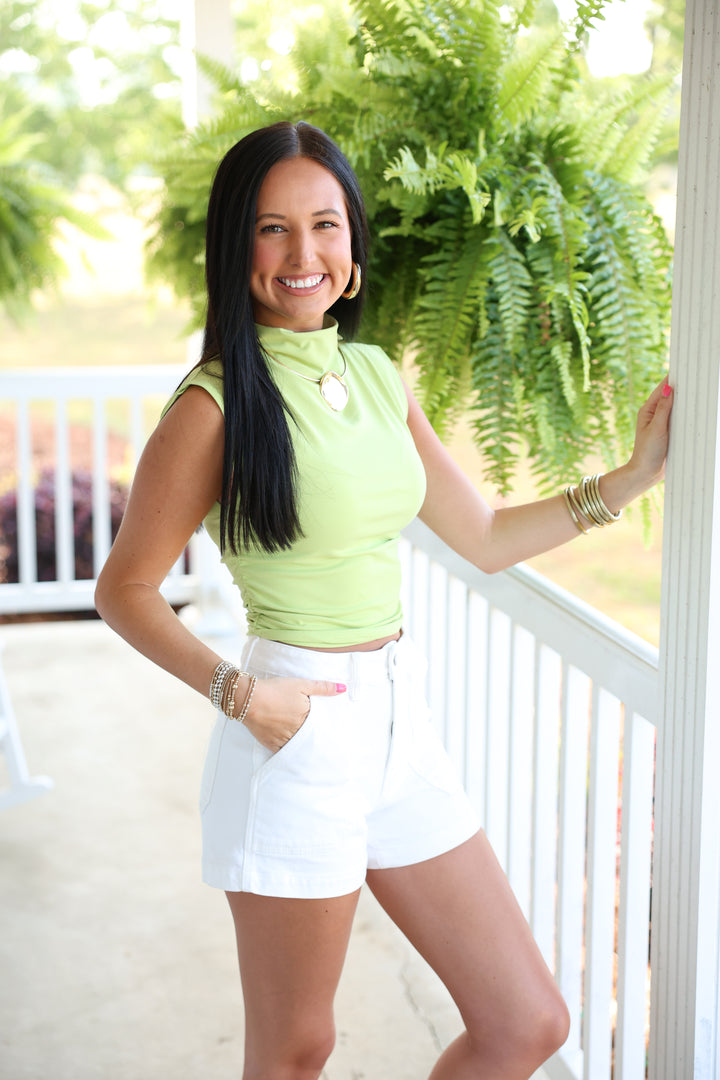 Sarah Cropped Top "Green"