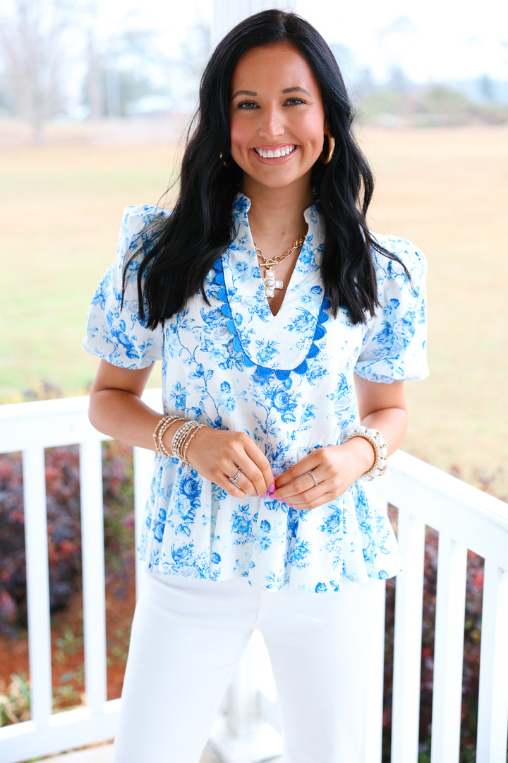 Pretty Follies Top "Blue"