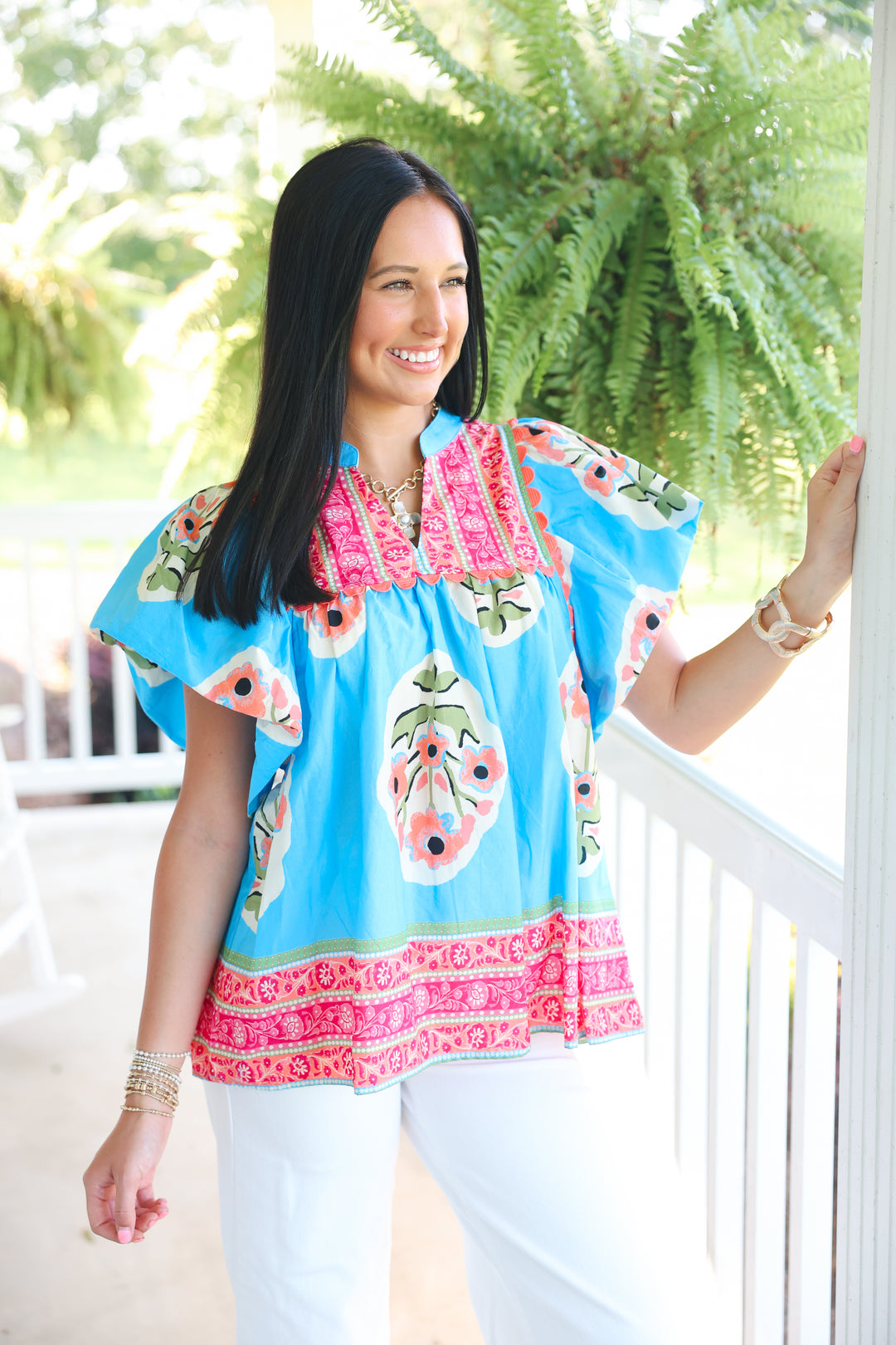 Brighter Days Top "Blue"
