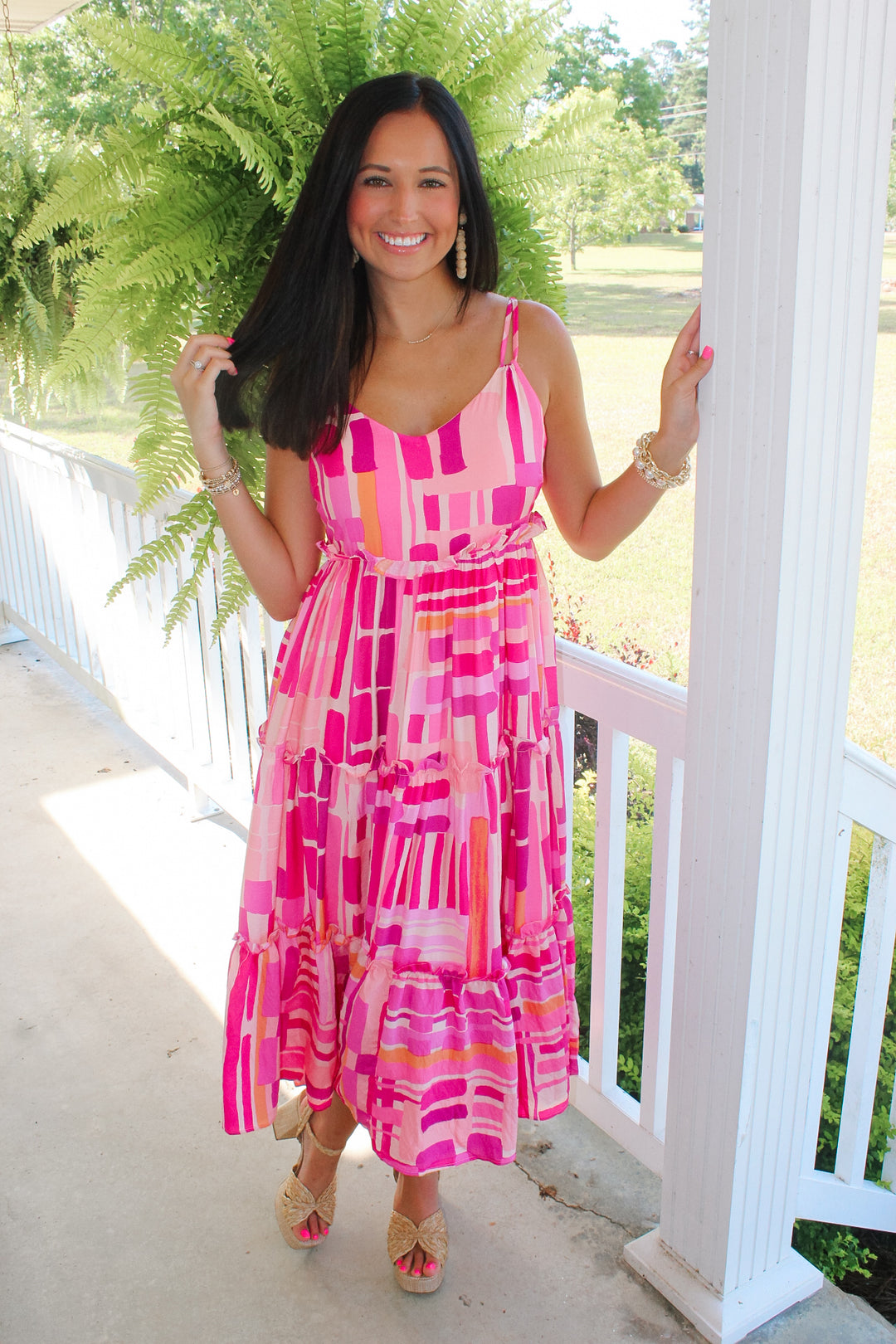 Amelia Midi Dress "Pink"