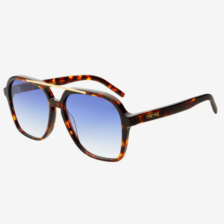 FREYRS - Spencer Unisex Aviator Sunglasses - Tortoise/Blue