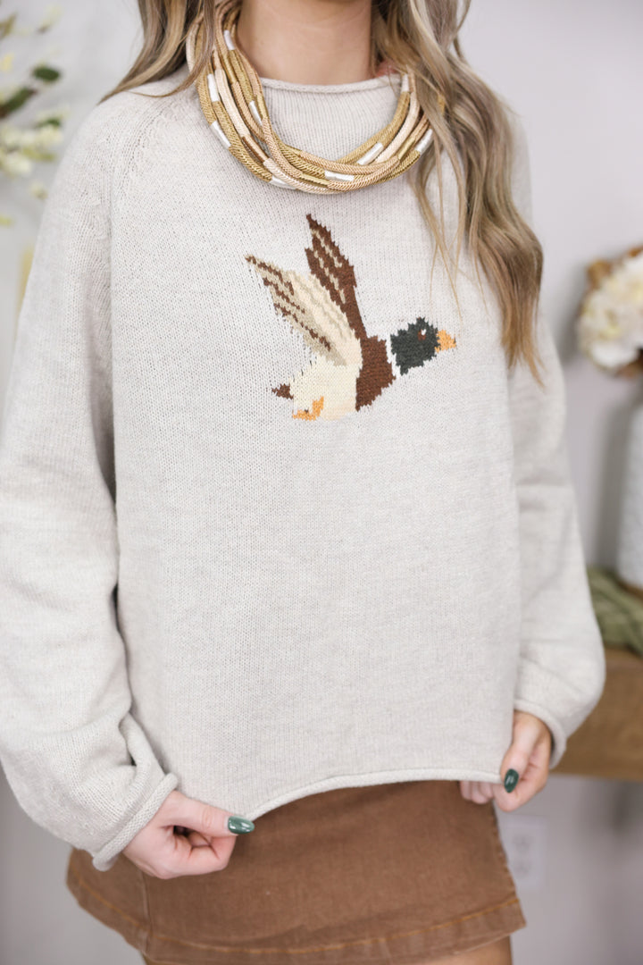 Duck Sweater "Heather Oat"