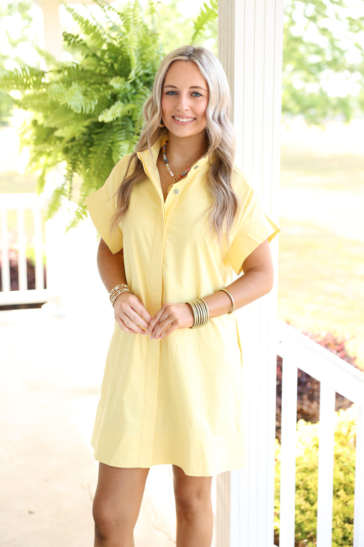 Easy Living Mini Dress "Yellow"