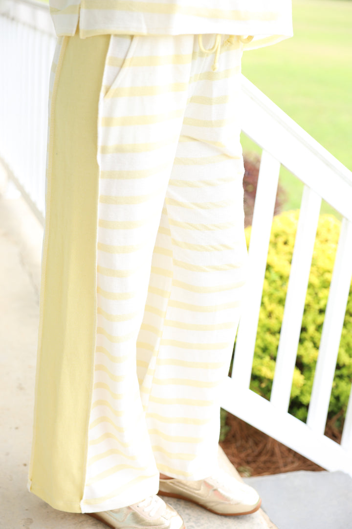 Lemon Drop Lounge Stripe Set