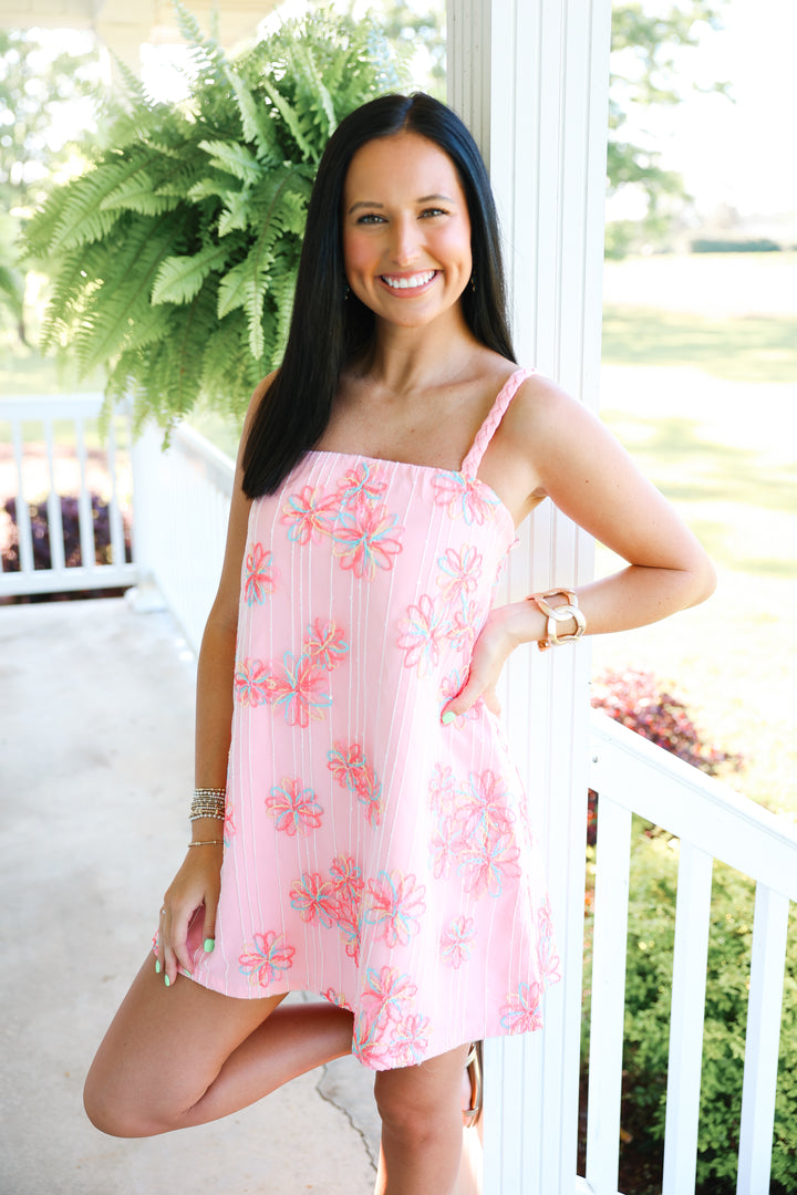 Sweet as a Flower Mini Dress "Baby Pink"
