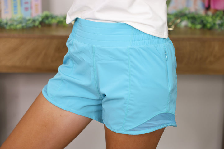 Active Pleat Tennis Shorts "Highlight Blue"