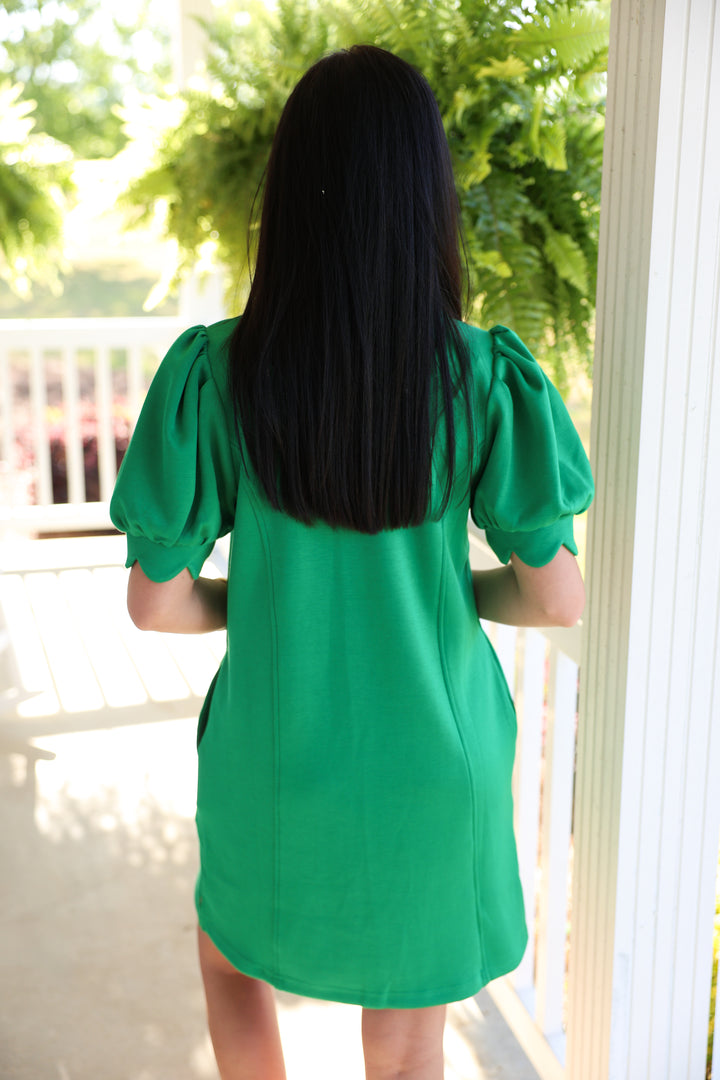 The Palm Breeze Dress "Green"