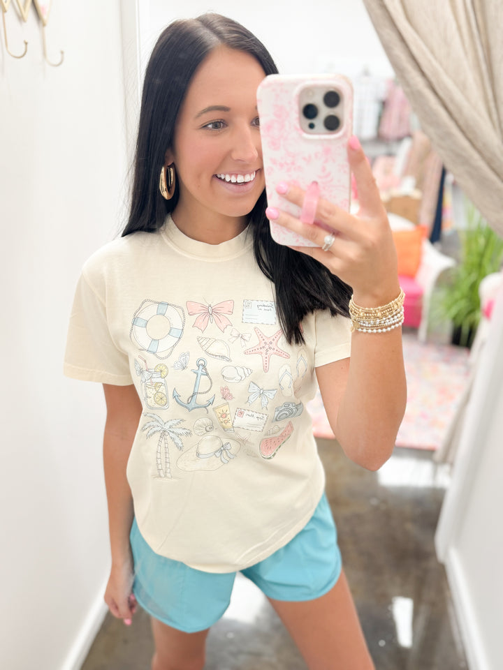 Summer Beach Things Graphic Tee