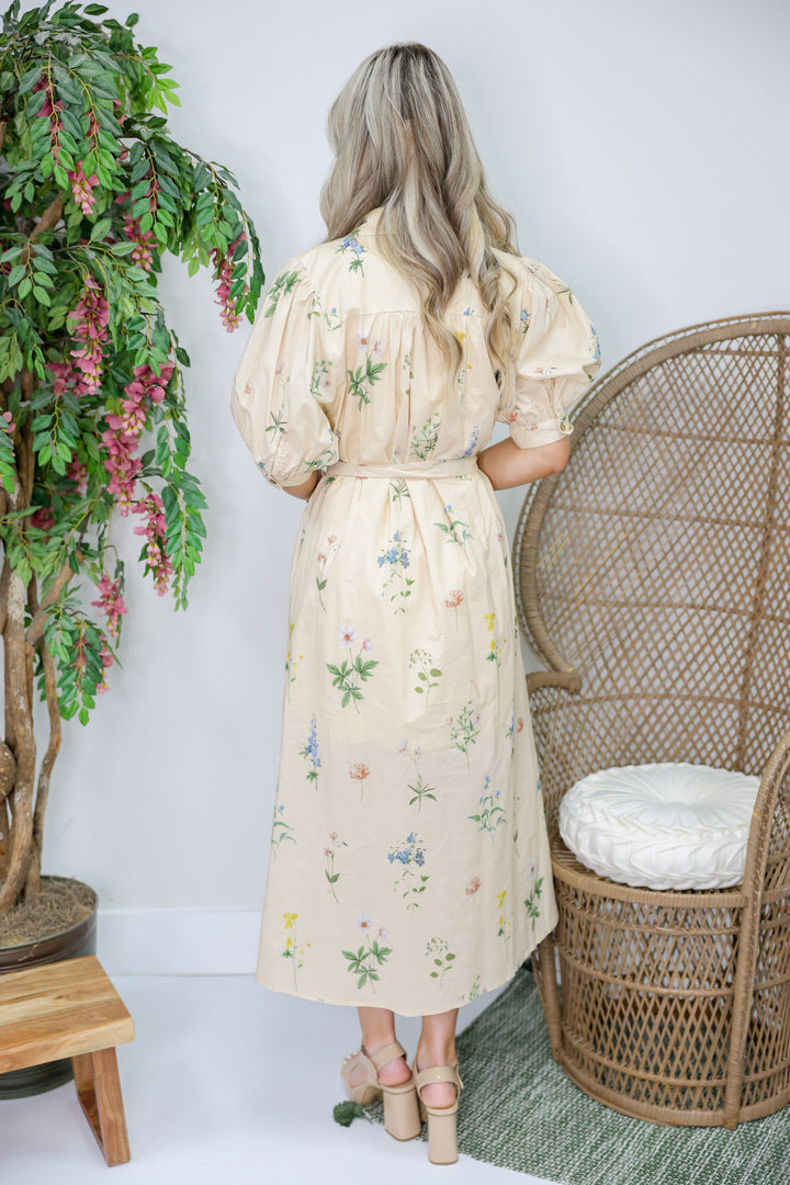 Blossom Into Fall Midi Dress