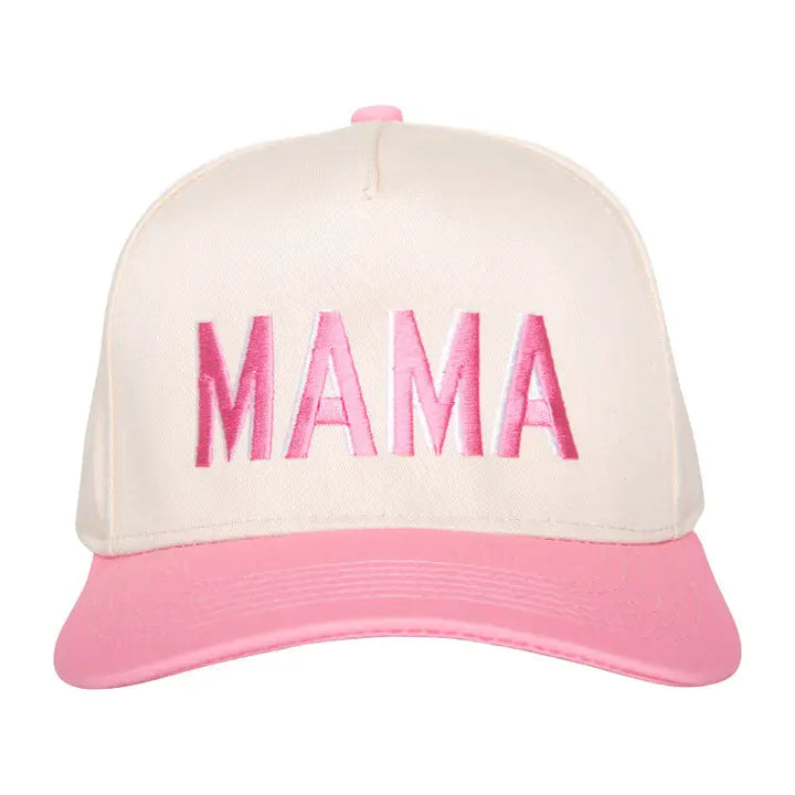 MAMA Two-Toned Vintage Hat "Pink/Tan"