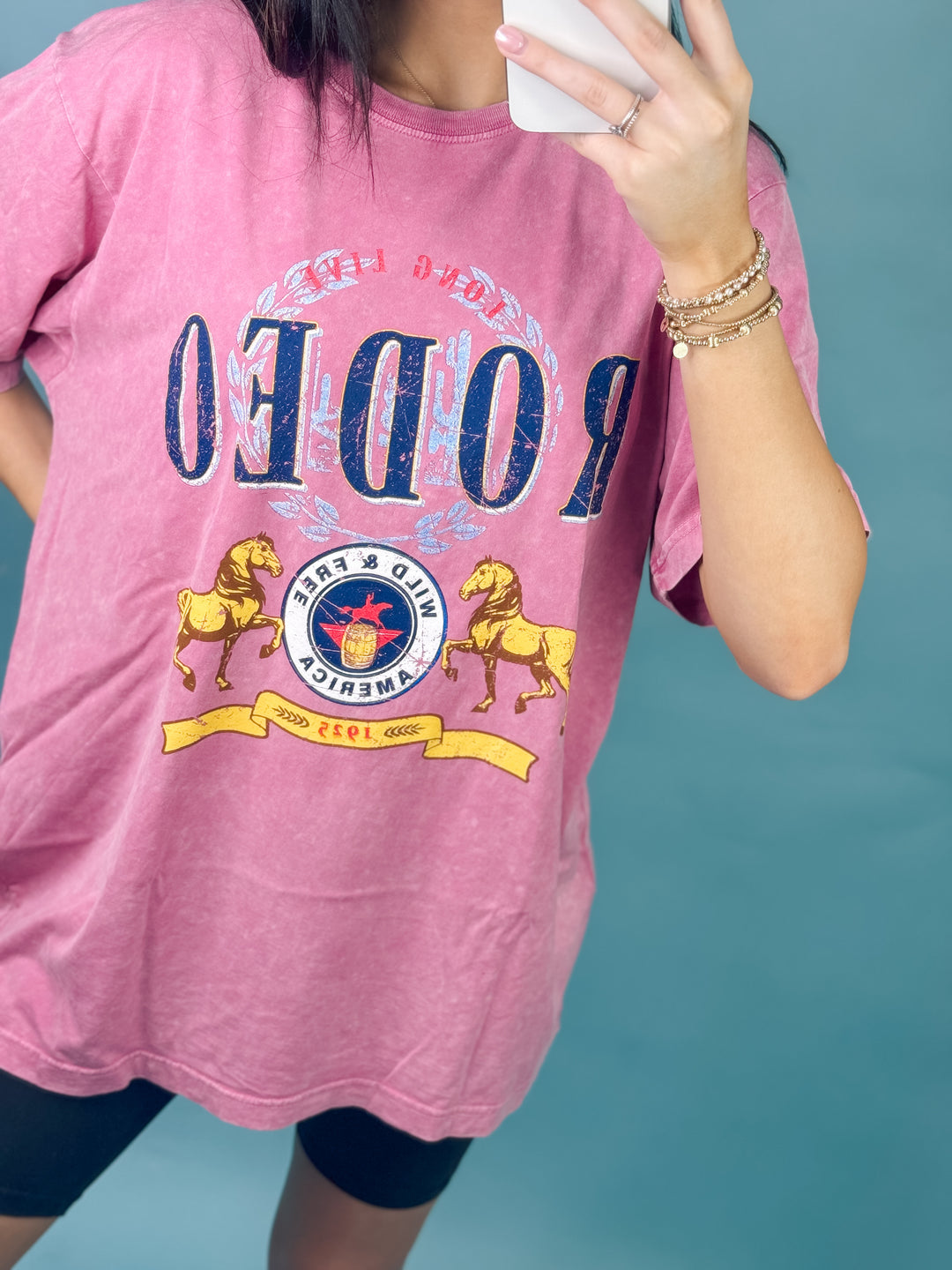 Long Live Rodeo Vintage Graphic Tee "Pink"