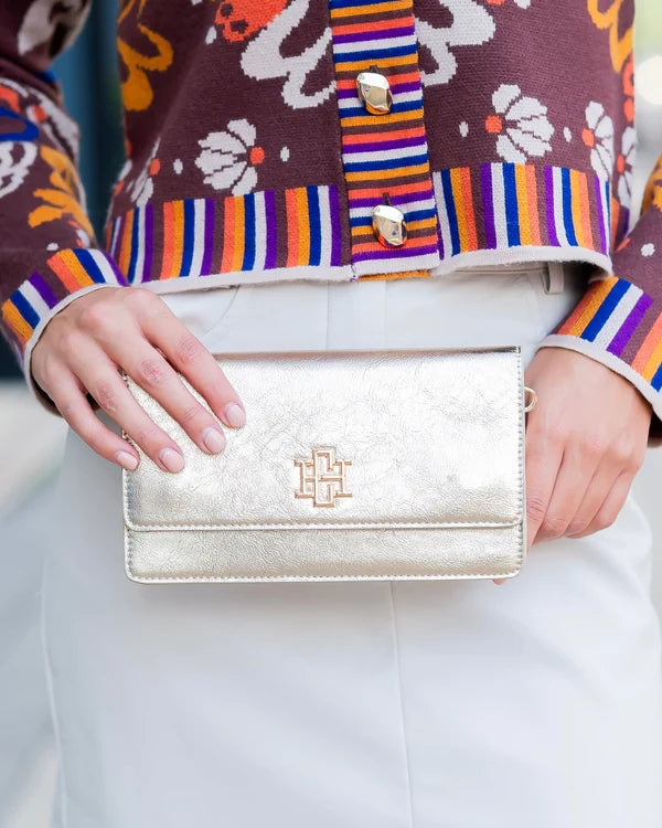 Caroline Hill - Brynleigh Clutch Crossbody - D Gold
