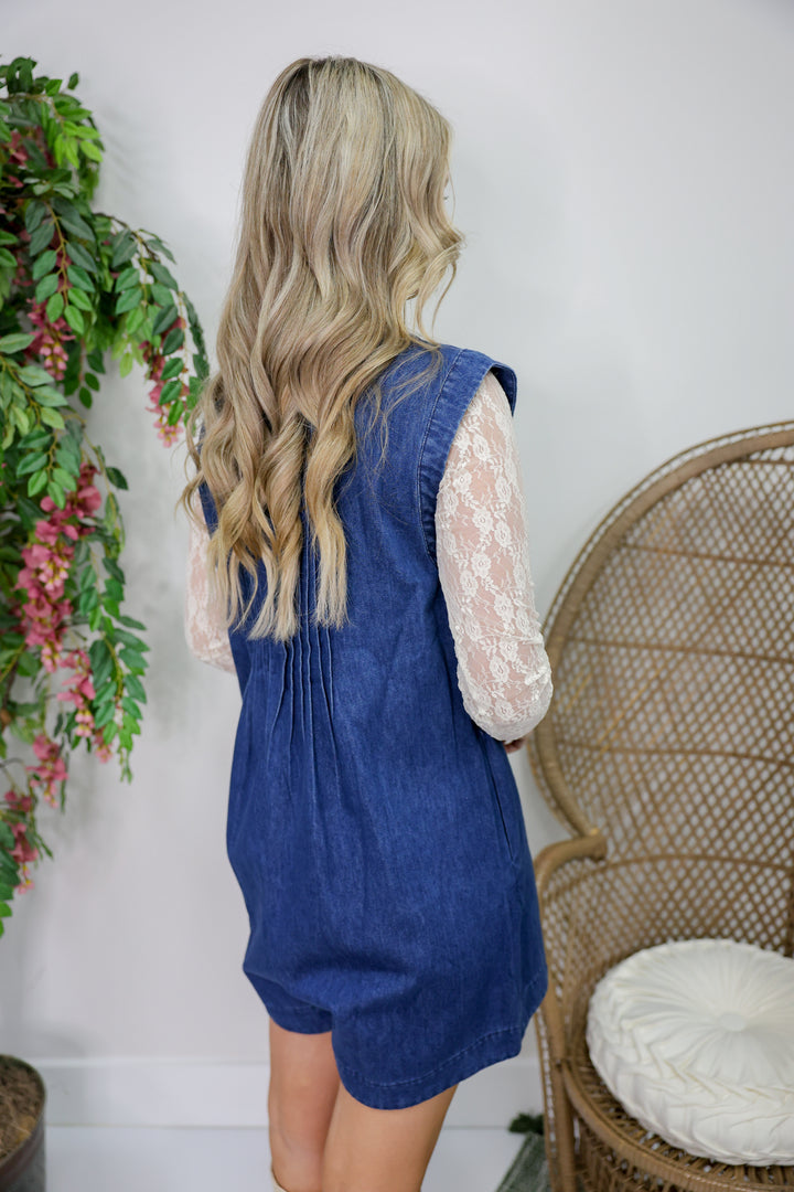 Darling Denim Romper