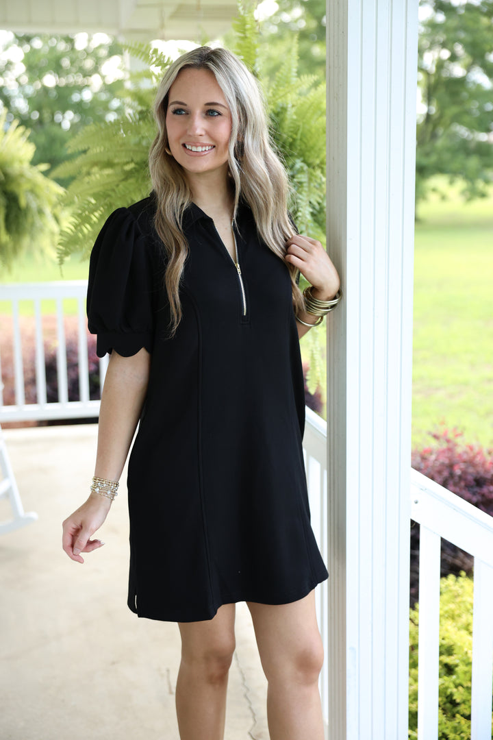 The Palm Breeze Dress "Black"