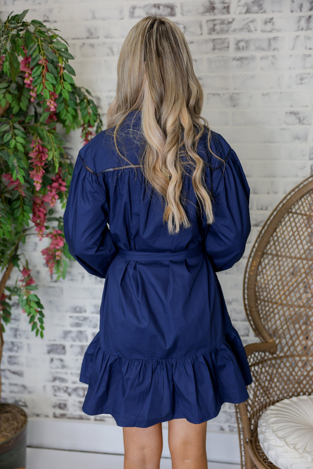 Floral Galore Dress "Navy"