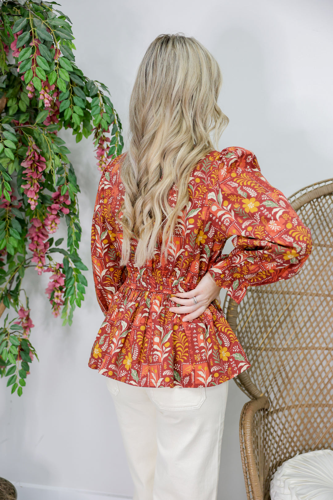 Fall Y'all Blouse "Burgundy"