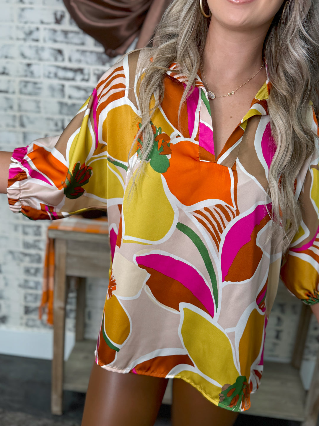 Adrienne - Sloan Top "Golden Poppy"