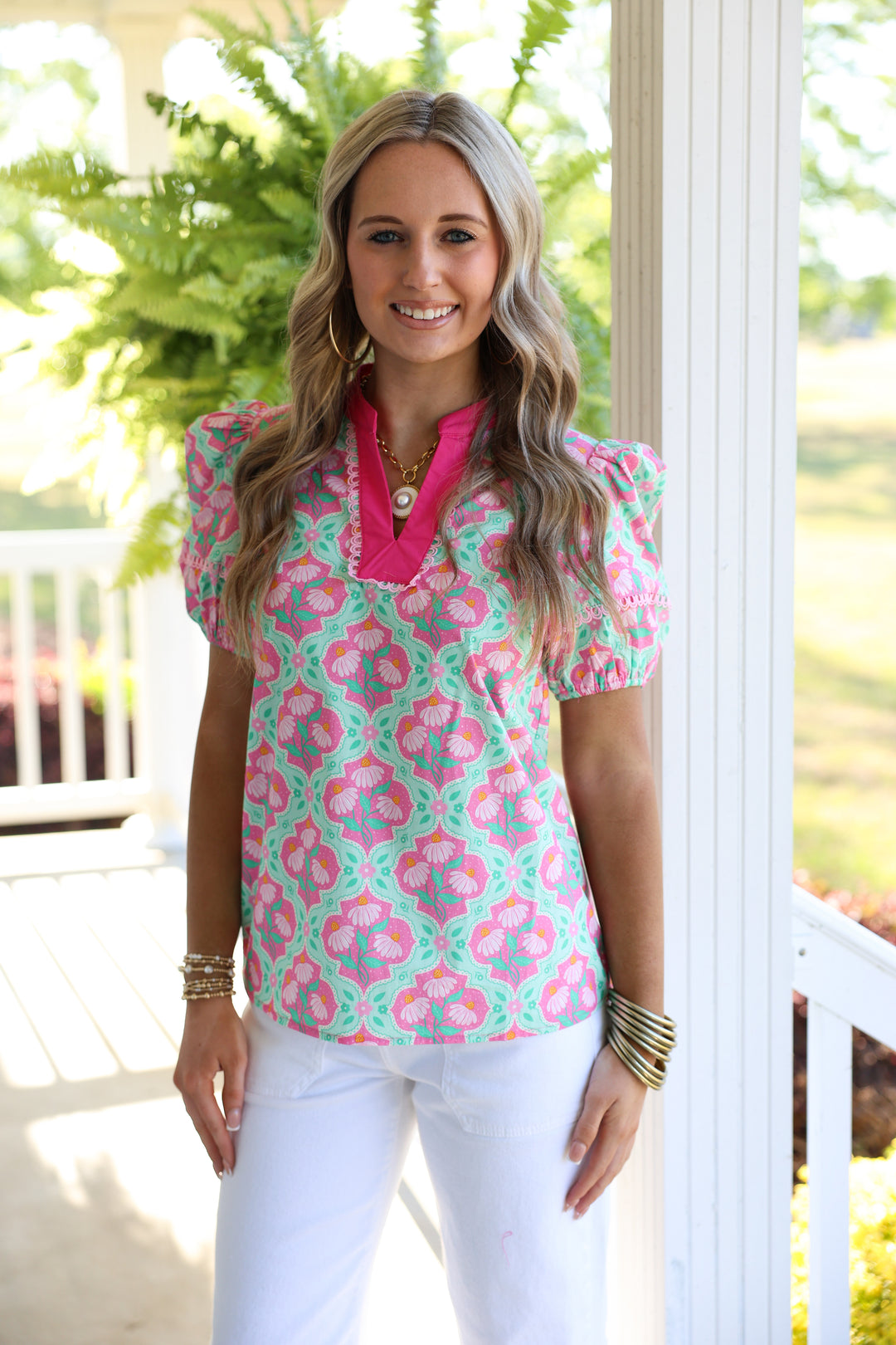 Pink Petal Pop Top