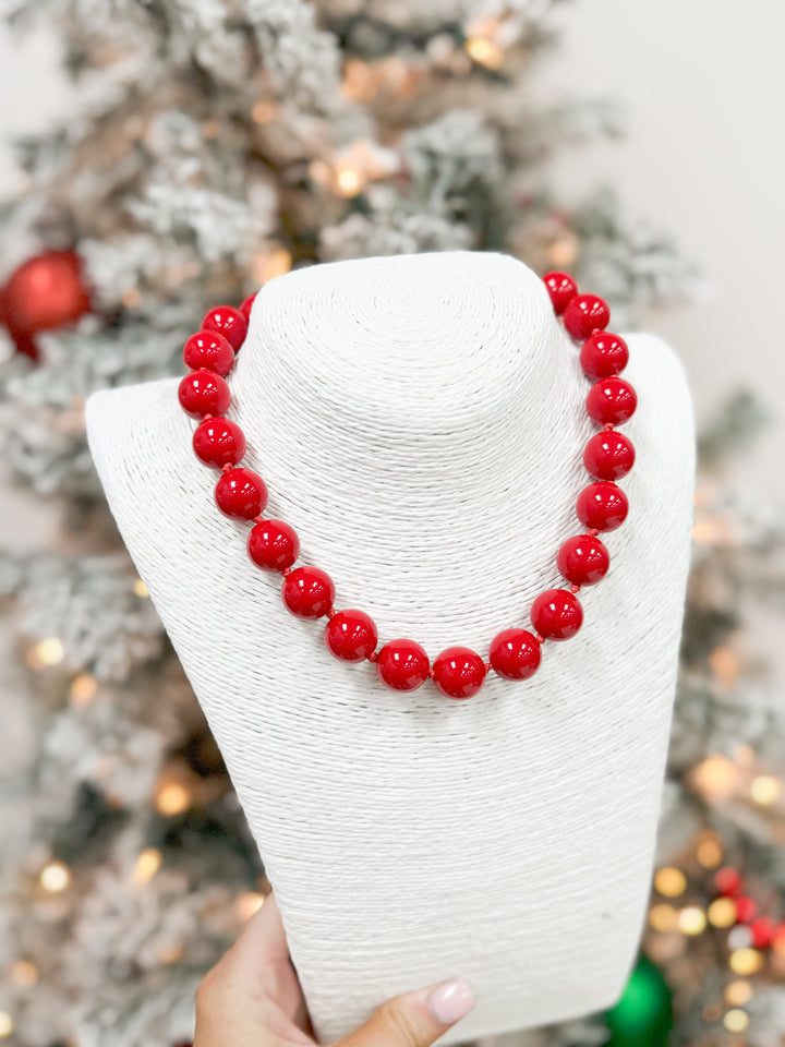 Hart Designs Jewelry - Beaded Bubble Necklace "Red"