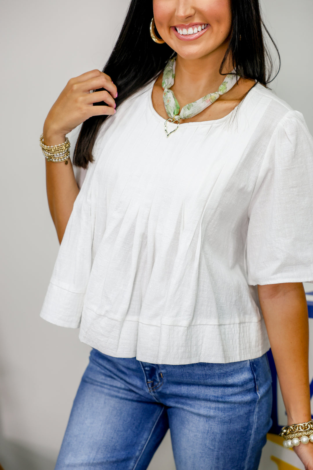 Annie Groove Top "White"